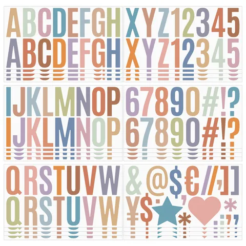 Große Alphabet Buchstaben Aufkleber Wasserdicht Vinyl Alphabet Nummern Aufkleber Für Bulletin Board Klassenzimmer Briefkasten Dekor Set