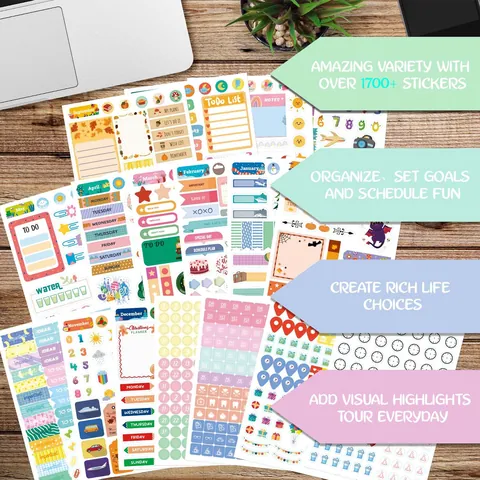 Planer Aufkleber Buch Für Scrapbooking Tagebuch Journaling Dekorative Papier Etiketten Für Tägliche Planung Büro Schule Bedarf