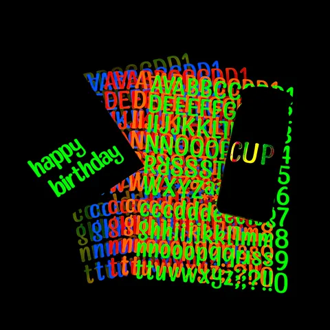 Luminous Alphabet Number Stickers Colorful DIY Laptop Cup Decals Waterproof PET Luminous Glow In Dark Letters Stickers