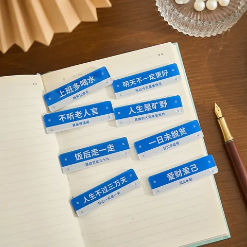 Acrylic Road Sign Refrigerator Magnet Inspirational Quotes Magnetic Refrigerator Sticker Blue White Road Sign Decor For Home Office Refrigerator Decorative Accessory