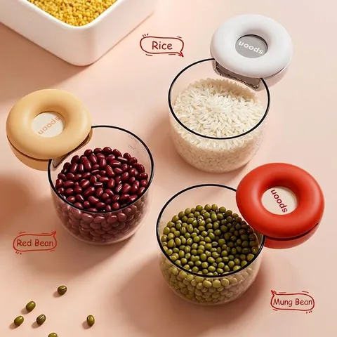 Cuillère à Riz de Mesure en Plastique ABS Multifonctionnelle Avec Échelle Créative Pelle Alimentaire Ronde Pour Grains de Cuisine Aliments Pour Animaux