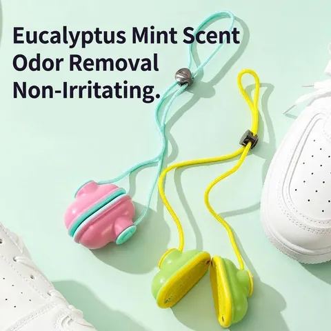 Magnetic Capsule Shoe Deodorizer Balls Long Lasting Fragrance Deodorant Antibacterial Shoe Freshener With Hanging Rope Sneakers Deodorizing Ball
