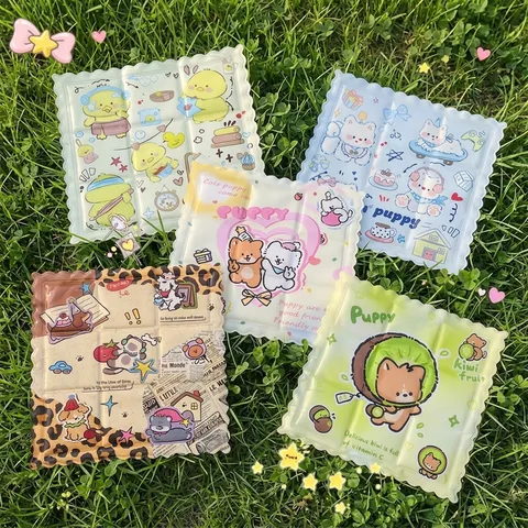 Esterilla de Gel de Enfriamiento de Dibujos Animados Sin Inyección de Agua Cojín de Asiento de Verano para Oficina Estudiante Almohadilla de Hielo de Pvc Impermeable Portátil