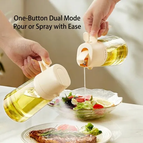Bottiglia Per Olio E Spray In PP Minimalista Moderna Per Cucina Dispenser Per Aceto A Prova Di Perdite Con Manico