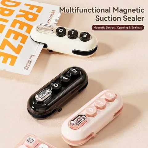 Mini Bag Sealer Portable USB Rechargeable Heat Sealer For Plastic Bags Magnetic Handheld Sealing Machine For Food Storage