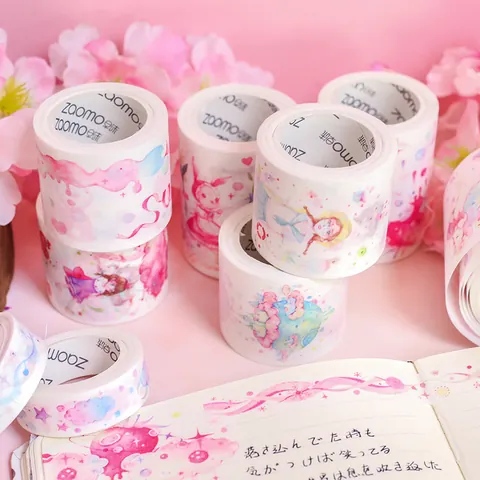 Dreamy Girls Washi Tape Special Oil Printing DIY Scrapbooking Sticker Hand Account Decoration Stationery Paper Tape