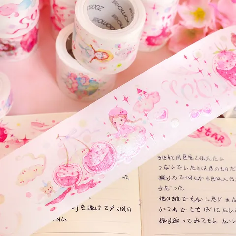 Dreamy Girls Washi Tape Special Oil Printing DIY Scrapbooking Sticker Hand Account Decoration Stationery Paper Tape
