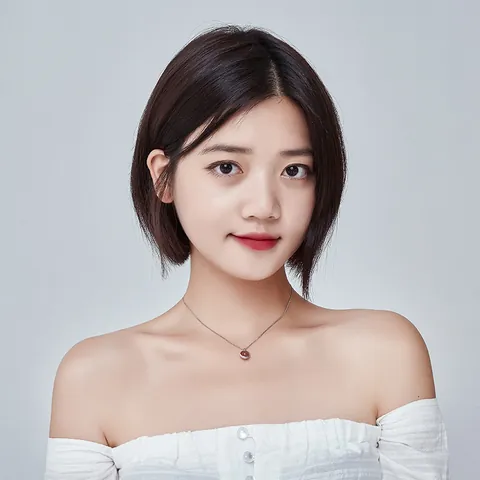 Minimalist Copper Strawberry Quartz Pendant Necklace Women Ins Korean Chic Geometric Gemstone Clavicle Chain Jewelry Gift