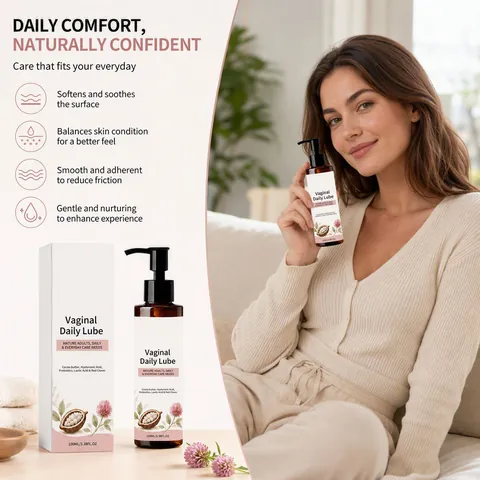 Crema Lubricante Vaginal Diaria Femenina Con Ácido Hialurónico Y Probióticos Para El Equilibrio Del pH Hidratación Profunda Calmante
