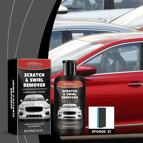 RAYHONG Car Scratch Remover Repair Paste Polish Paint Cleaning Care Cream For Automotive Swirl Removal With Sponge