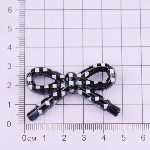 Perline Fiocco in Acrilico Plaid Pois Colorate Perline Sciolte per Creazione Gioielli Fai da Te Stile Fresco Moda Creativa