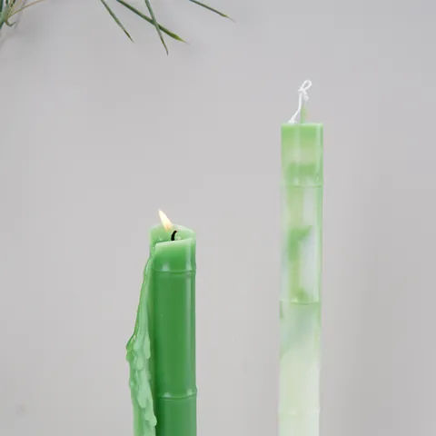 New Chinese Style Bamboo Knot Scented Candle Mold Transparent PC Plastic Long Pole Candle Mold For DIY Candle Making