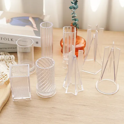 Geometrische DIY Kaarsvorm Polycarbonaat PC Plastic Pilaar Bol Schelp Hart Romeinse Kolom Geurkaars Handgereedschap