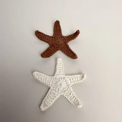 Handgemaakte Gehaakte Seestern Applicatie Polyester Katoen Maritieme Stijl Patch Voor Tas Kleding Strand Accessoires Knutselen DIY Decoratie