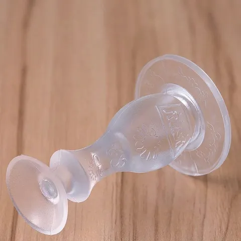 Clear Silicone Suction Cup Door Stopper Punch Free Anti Collision Bumper Silencer Wall Protector For Bathroom Bedroom Home Kitchen