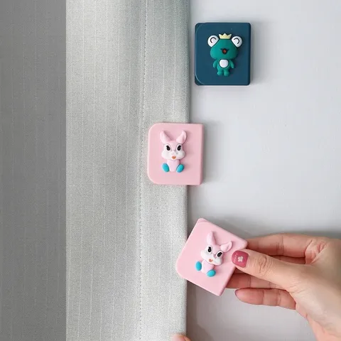 Clips de Fijación de Cortina de Ducha a Prueba de Viento Sin Perforaciones Material ABS Engrosado Clips de Pesas de Cortina para Baño