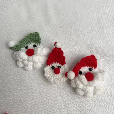 Handgemaakte Gebreide Kerst Kerstman Speld Rendier Haarclip Feestelijke Garen Accessoires Voor Vakantie Feest Decoratie Cadeau