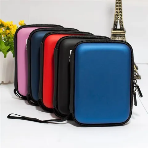 Shockproof EVA Hard Shell Hard Drive Case Multifunctional Digital Storage Bag For Mobile External Disk Cable Travel Storage Organizer