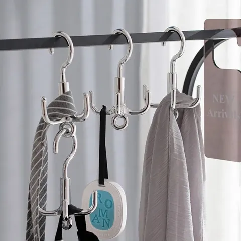 360 Grad Rotierender 4-Klauen-Haken Kupfer Multifunktionaler Kleiderbügel Für Schrank Taschen Schals Hüte Modern Haken