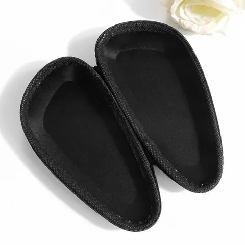 Universal Portable Electric Shaver Storage Bag Hard EVA Shockproof Razor Carrying Case Solid Color Protective Travel Organizer Pouch Black