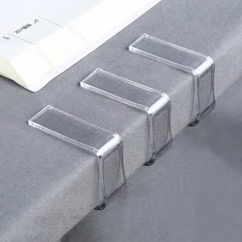 Clips para Mantel de Plástico Transparente Antideslizantes Soporte para Mantel de Mesa de Comedor Mesa de Centro Decoración