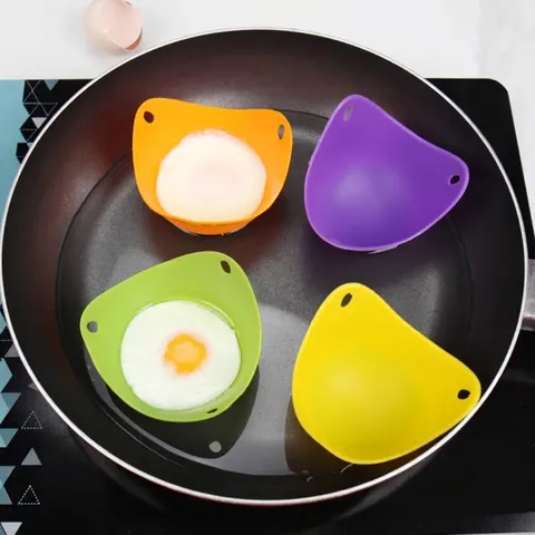 Pocheuse à Oeufs en Silicone de Qualité Alimentaire Bol de Cuisson à la Vapeur Résistant à la Chaleur Support à Oeufs Antiadhésif pour Cuisine
