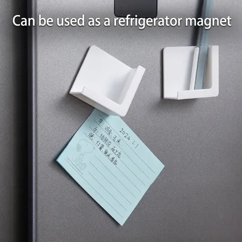 Wall Mounted Phone Charging Holder Magnetic Adhesive Storage Rack No Drill Organizer Shelf For Bedroom Kitchen Bathroom