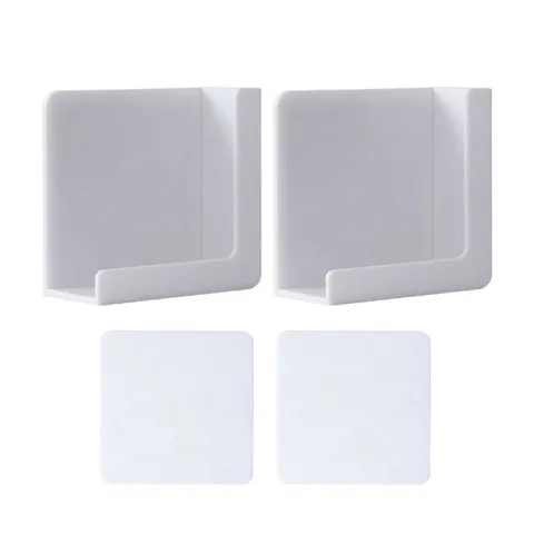 Wall Mounted Phone Charging Holder Magnetic Adhesive Storage Rack No Drill Organizer Shelf For Bedroom Kitchen Bathroom