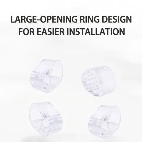 Transparent Silicone Door Handle Buffer Ring Wall Protector Anti-collision Door Stopper Guard For Noise Reduction Home Hardware Accessories