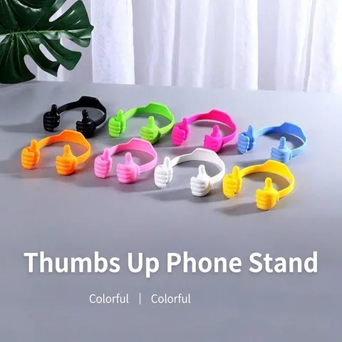 Kreativer Daumen Hoch Telefonständer Flexibler Kunststoff Schreibtisch Lazy Handy Halterung Einstellbare Tablet Halter Für Tisch