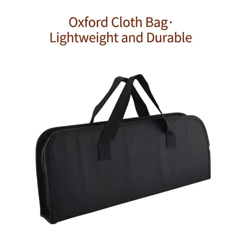 Juego de Herramientas de Barbacoa Portátil de Acero Inoxidable Con Bolsa de Tela Oxford Kit de Utensilios de Parrilla para Acampar Accesorios de Barbacoa para Jardín