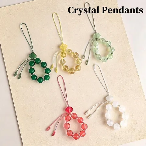 Handgemaakte Vintage Kralen Telefoonkoord Agaat Prehniet Kristal Gunstige Wolk Hanger Telefoonriem Tas Accessoire Cadeau