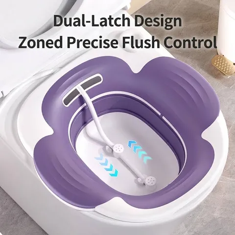 Foldable Petal Sitz Bath Basin For Toilet Postpartum Care Hemorrhoid Relief Portable Sitz Bath Basin For Men Women