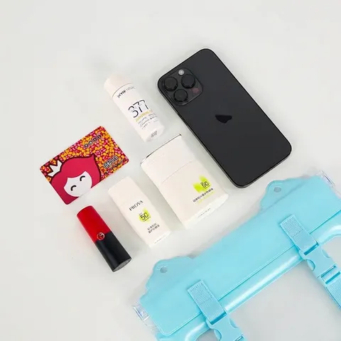 Sac Banane Imperméable IPX8 Grande Capacité Pochette de Téléphone en PVC Avec Joint à Trois Couches Support Écran Tactile pour Natation Plongée