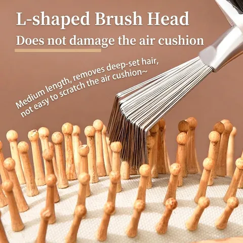 Japanese Hairbrush Cleaner Stainless Steel Comb Cleaning Brush Hair Remover Claw For Air Cushion Brushes Home Beauty Tool