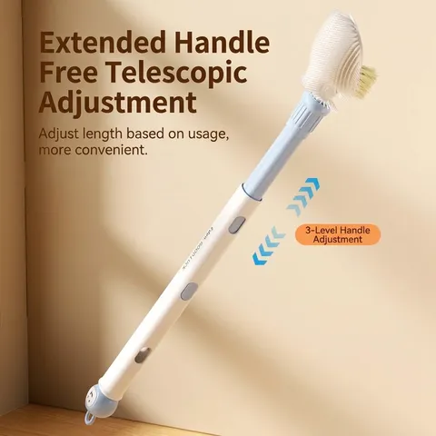 Extendable Long Handle Bottle Brush Portable Sponge Cup Cleaner For Milk Bottles Thermos Cup Multi-Purpose Kitchen Cleaning Tool
