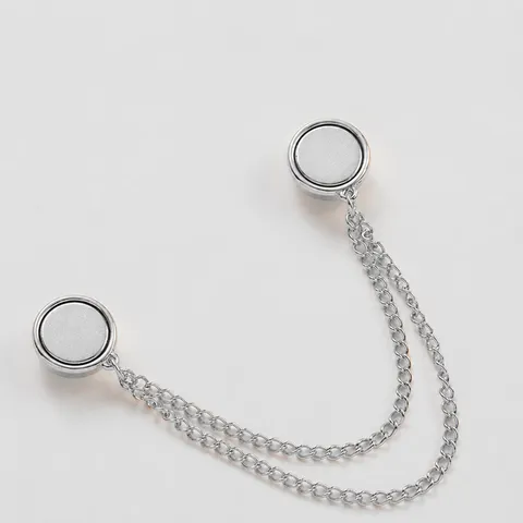 Magnetic Trouser Leg Fixing Clip Seamless Hem Adjuster Metal Chain Cuff Clip For Pants Length Shortening Fashion Clothing Accessory