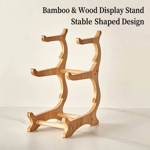Modern Minimalist Tiered Fruit Plate Wood Stand Large Capacity Snack Nut Storage Tray For Living Room Home Kitchen Decor
