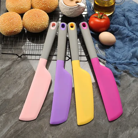 Large Silicone Baking Spatula Cream Scraper Jam Stirrer Non-Stick Heat Resistant Cake Bread Mixing Tool Kitchen Accessories