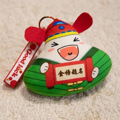 Zongzi Plüschtier Erfolg Glück Gelehrtenhut Stofftier Maskottchen Kissen Für Abschluss Drachenbootfest Studenten Geschenk