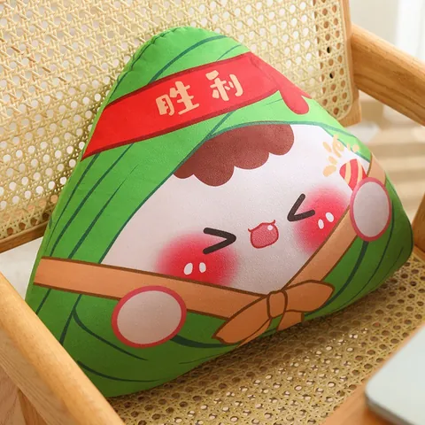 Dragon Boat Festival Zongzi Plush Toy Cute Rice Dumpling Pillow Cushion For Students Exam Success Good Health Gift Home Decor