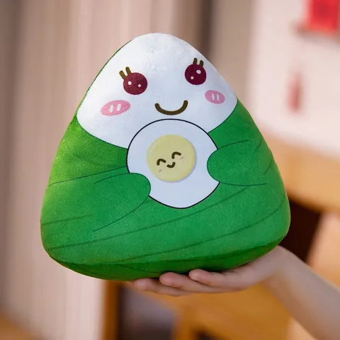 Cartone Animato Zongzi Peluche Bambola端午节 Regalo Cuscino Home Decor Verde Peluche Corto PP Cotone Cuscino