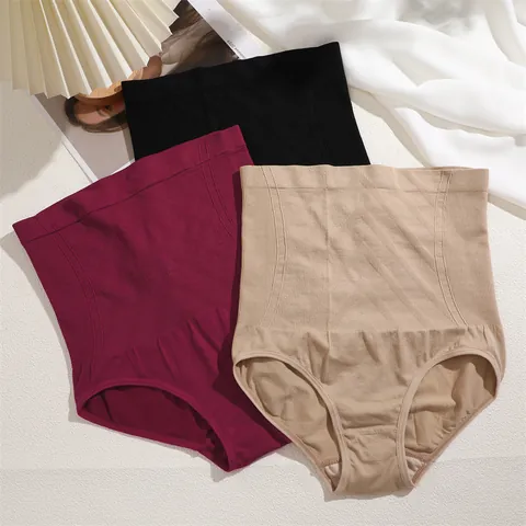 Women High Waist Tummy Control Seamless Panties Butt Lifting Shapewear Body Shaper Postpartum Recovery Slimming Underwear