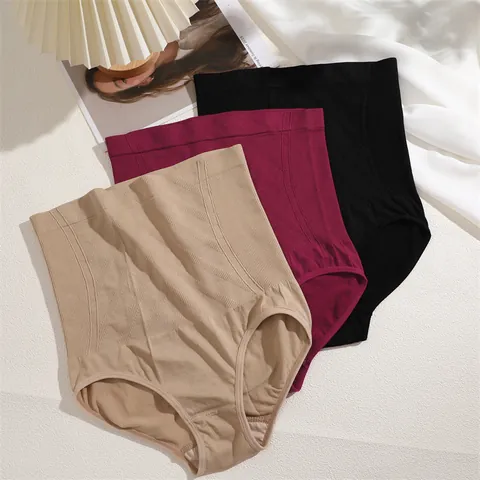 Women High Waist Tummy Control Seamless Panties Butt Lifting Shapewear Body Shaper Postpartum Recovery Slimming Underwear