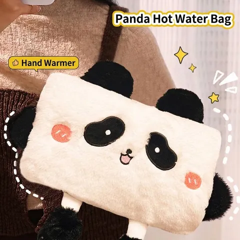 Cartoon Tier Plüsch Wärmflaschenbezug Kaninchenfell-Imitat Abnehmbar Weich Warm Handwärmer Bezug Ohne Flasche Für Zuhause