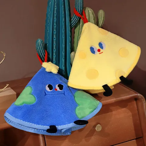 Süßes Cartoon Korallenvlies Hängendes Handtuch Dick Absorbierend Schnelltrocknend Weich Küche Badezimmer Handtuch Für Kinder Zuhause