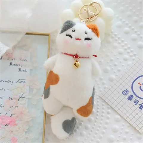 Simpatico Portachiavi Peluche Animale Frutta Ciondolo Elefante Anatra Mucca Gatto Fortunato Ciondolo da Borsa Giocattolo di Peluche Regalo Ragazze