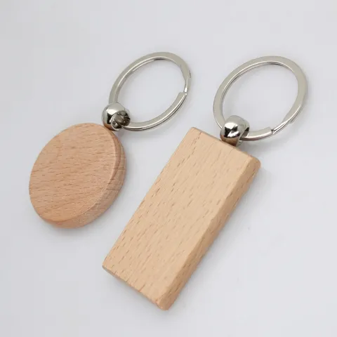 Minimalist Stainless Steel Blank Tag Engravable Pendant Handmade Wooden Keychain DIY Jewelry Findings Adjustable Cord Bracelet Component Set