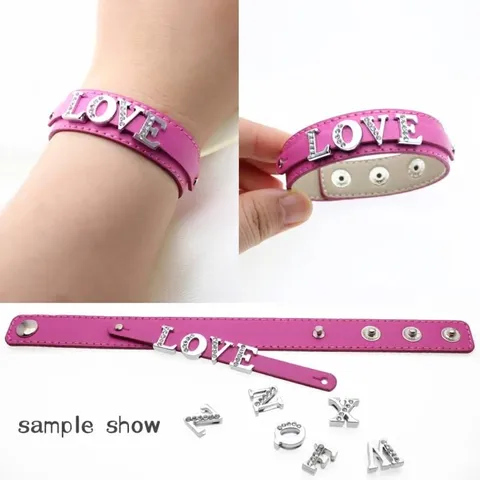 Extended Double Layer PU Leather Snap Button Wristband For DIY Slide Charms Personalised Unisex Fashion Bracelet Craft Base