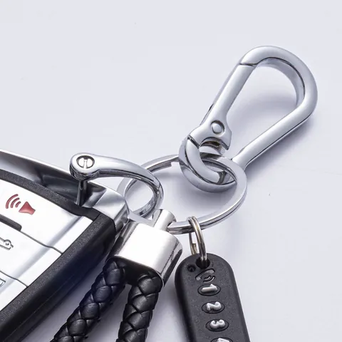 Hochwertiger Edelstahl Schlüsselringe Poliertes Metall Kreisförmig Schlüsselanhänger Ringe DIY Schmuckzubehör Verschiedene Größen Für Home Office Auto Organisation Silber
